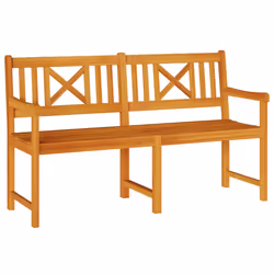 vidaXL Panchina da giardino Marrone 150 x 56 x 90cm - Vista aggiuntiva 2
