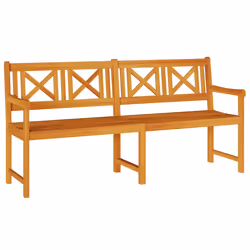 vidaXL Panchina da giardino Marrone 180 x 56 x 90cm - Vista aggiuntiva 2
