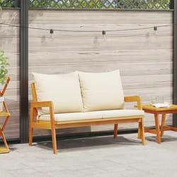 vidaXL Panchina da giardino Marrone Legno massello di acacia