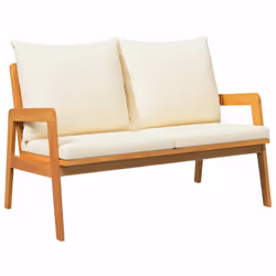 vidaXL Panchina da giardino Marrone Legno massello di acacia - Vista aggiuntiva 2