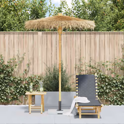 vidaXL Ombrello Tiki con Baldacchino a Foglia di Banana 150 cm Bambù - Vista aggiuntiva 3