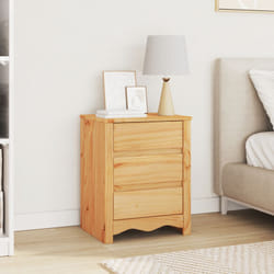 Vidaxl - Comodino 'drammen' 45x35x56 cm in Legno Massello di Pino