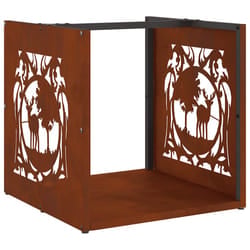 VidaXL 864254 carrello e supporto per legna