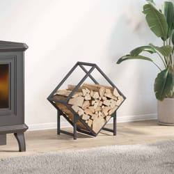 Rastrelliera per Legna da Ardere Antracite 50x25x50 cm Vidaxl 559547