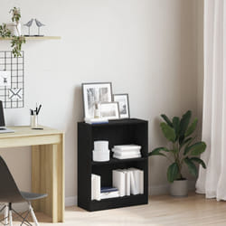 Libreria Nera 60x24x76 cm in Legno Ingegnerizzato Vidaxl