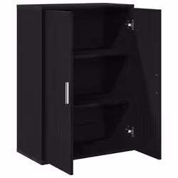 vidaXL Credenza Rovere nero 60 x 31 x 84 cm Legno multistrato - Vista aggiuntiva 2