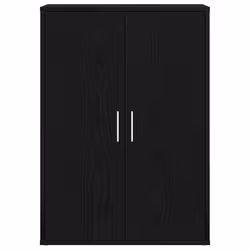 vidaXL Credenza Rovere nero 60 x 31 x 84 cm Legno multistrato - Vista aggiuntiva 3