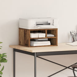 Supporto per stampante in legno vecchio 40x32x22,5 cm in legno ingegnerizzato Vidaxl