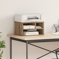 Supporto per Stampante vidaXL Rovere Artigianale 40x32x22,5 cm Legno Ingegnerizzato
