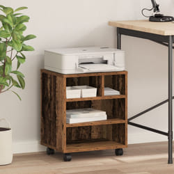 Vidaxl - Stand per stampante con ruote in legno vecchio 41x32x48 cm