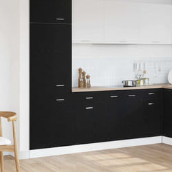 vidaXL Mobile con Cassetti con cassetto Rovere nero 50 x 46 x 81.5 cm