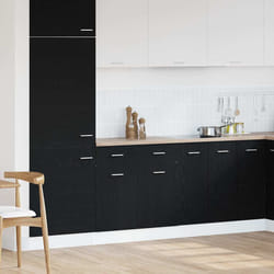 vidaXL Armadietto con Cassetto con porta Rovere nero 80 x 46 x 81.5 cm