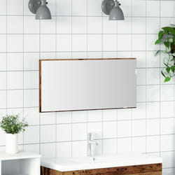 Vidaxl - Mobiletto da Bagno con Luci a led in Legno Vecchio 80x37 cm