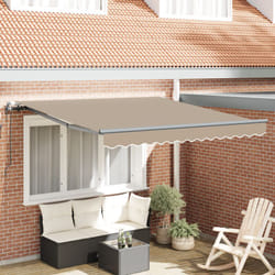 Tenda retrattile automatica Vidaxl Beige 300x250 cm, Tessuto di ricambio per tenda Vidaxl per struttura 3x2.5 m Beige