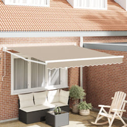 Tenda Retrattile Manuale Beige 300x250 cm, Tessuto di Ricambio per Tenda Vidaxl 3x2.5 m Beige