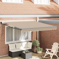 Tenda Retrattile Automatica Vidaxl Beige 300x250 cm, Tessuto Sostitutivo per Tenda Vidaxl per Telaio 3x2.5 m Beige