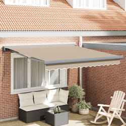 Tenda Retrattile Automatica Beige 300x250 cm, Tessuto di ricambio per telaio 3x2.5 m Beige - Vidaxl