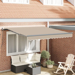 Vidaxl - Tenda Retrattile Manuale Beige 350x250 cm, Tessuto di Ricambio per Tenda 3.5x2.5 m Beige