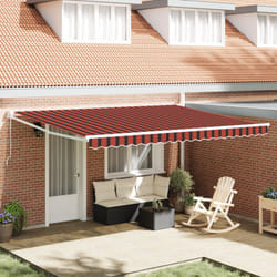 Vidaxl - Tenda retrattile manuale arancione e marrone, 450x300 cm