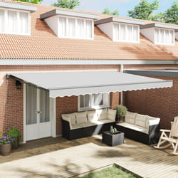 Vidaxl - Tenda Elettrica Semi-Cassettata Retrattile in Metallo