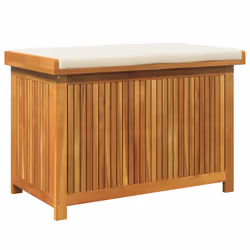 vidaXL Scatola Cuscini da Esterno 90x50x60,5 cm Legno Massello Acacia - Vista aggiuntiva 2