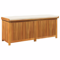 vidaXL Scatola Cuscini da Esterno 150x50x60,5 cm Legno Massello Acacia - Vista aggiuntiva 2