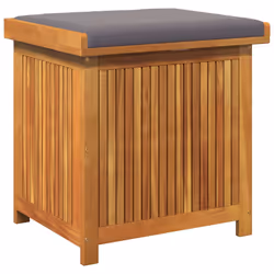 vidaXL Scatola Cuscini da Esterno 60x50x61 cm Legno Massello Acacia - Vista aggiuntiva 2