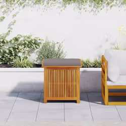 vidaXL Scatola Cuscini da Esterno 60x50x61 cm Legno Massello Acacia - Vista aggiuntiva 3