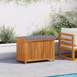 vidaXL Scatola Cuscini da Esterno 90x50x60,5 cm Legno Massello Acacia - Vista aggiuntiva 3