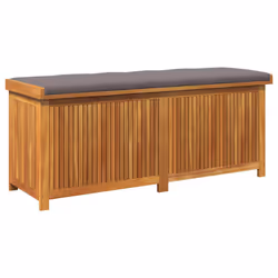vidaXL Scatola Cuscini da Esterno 150x50x60,5 cm Legno Massello Acacia - Vista aggiuntiva 2