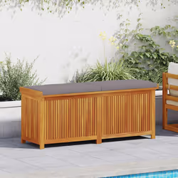 vidaXL Scatola Cuscini da Esterno 150x50x60,5 cm Legno Massello Acacia - Vista aggiuntiva 3