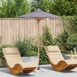 Parasol da Giardino Grigio Scuro 150x210 cm Bambù Vidaxl