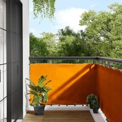 Paravento da Balcone Arancione 90x800 cm 100% Poliestere Oxford Vidaxl