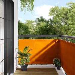 Paravento da Balcone Arancione 90x1000cm 100% Poliestere Oxford Vidaxl