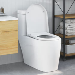 vidaXL Sedile per Toilette a Rimozione Rapida con Soft Close Duroplast Bianco di