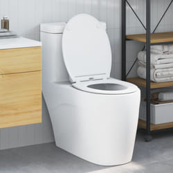 Vidaxl - Toilet Seat con Chiusura Flessibile in Duroplast Bianco