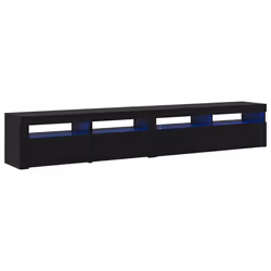 vidaXL Mobile TV 2 pcs Rovere nero 240 x 35 x 40 cm Legno multistrato - Vista aggiuntiva 2