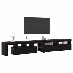 vidaXL Mobile TV 3 pcs Rovere nero 260 x 36.5 x 40 cm - Vista aggiuntiva 3