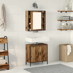 vidaXL Set di mobili per il bagno Altro 2 pcs Marrone 60 x 30 x 60 cm