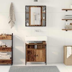 vidaXL Set di mobili per il bagno 2 pcs Marrone 60 x 30 x 60 cm