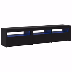 vidaXL Mobile TV 2 pcs Rovere nero 180 x 35 x 40 cm Legno multistrato - Vista aggiuntiva 2