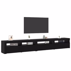 vidaXL Set mobile TV 3 pcs Rovere nero 270 x 35 x 40 cm - Vista aggiuntiva 3