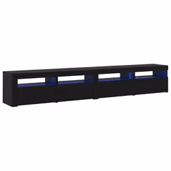 vidaXL Set mobile TV 3 pcs Rovere nero 240 x 35 x 40 cm - Vista aggiuntiva 2