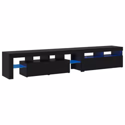 vidaXL Mobile TV 2 pcs Rovere nero 290 x 36.5 x 40 cm - Vista aggiuntiva 2