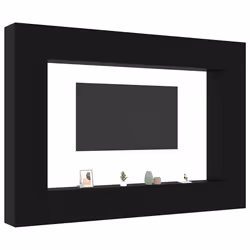 vidaXL Set mobile TV 8 pcs Rovere nero 100 x 30 x 30 cm - Vista aggiuntiva 3