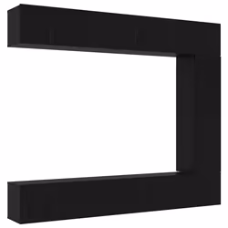 vidaXL Set mobile TV 5 pcs Rovere nero 100 x 30 x 30 cm - Vista aggiuntiva 2