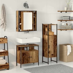 vidaXL Set di mobili per il bagno 3 pcs Marrone 60 x 30 x 60 cm