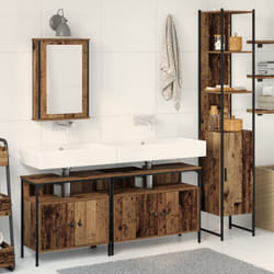 vidaXL Mobile da Bagno con Lavabo Integrato in Legno Antico