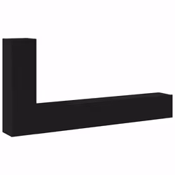 vidaXL Set mobile TV 3 pcs Rovere nero 100 x 30 x 30 cm - Vista aggiuntiva 2