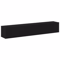 vidaXL Set mobile TV 2 pcs Rovere nero 100 x 30 x 30 cm - Vista aggiuntiva 2
